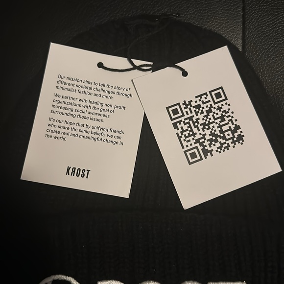 Krost black knitted Beenie main image 4